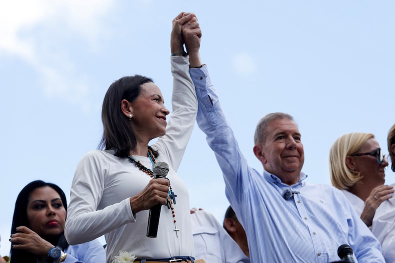 Maria Corina Machado and Edmundo Gonzalez