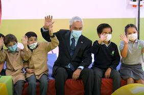Presidente Piñera da inicio al año escolar 2022 con retorno a clases presenciales