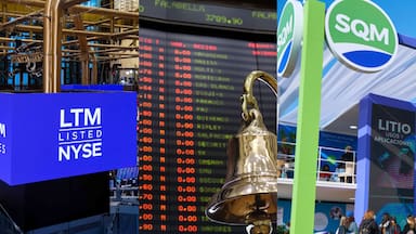 SQM salta a máximos de dos años y junto con Latam empujan a la bolsa a un nuevo récord histórico