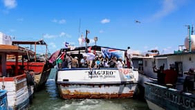 Llega a Cuba el primer barco de la flotilla Nuestra América con ayuda humanitaria procedente de México