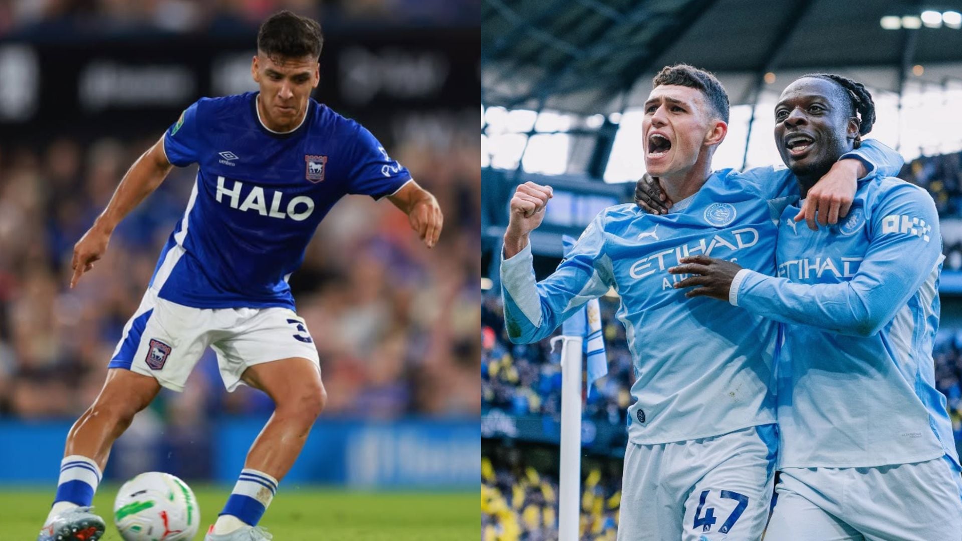 Con Marcelino Núñez nuevamente borrado: Ipswich Town cae ante el líder Manchester City