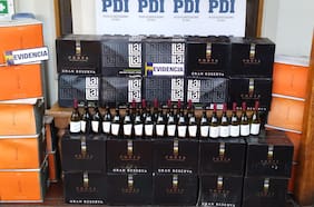 Robaron más de mil millones de pesos en vinos: PDI detiene a especializada banda delictual en San Bernardo