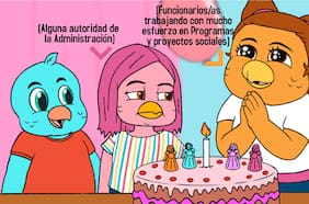 Contralorito se sumó al meme de la niña del pastel para hablar de los recursos públicos