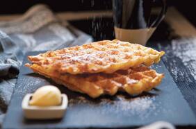 El tradicional waffle al estilo belga
