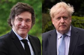 La “visita privada” del expremier británico Boris Johnson a Javier Milei