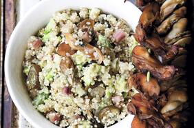 Ensalada de quínoa y navajuelas ahumadas