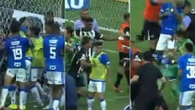 Se registraron 23 expulsados: la batalla campal que se desató en la final del Campeonato Mineiro