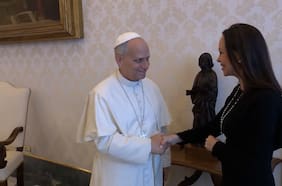 Papa León XIV recibió a María Corina Machado en el Vaticano