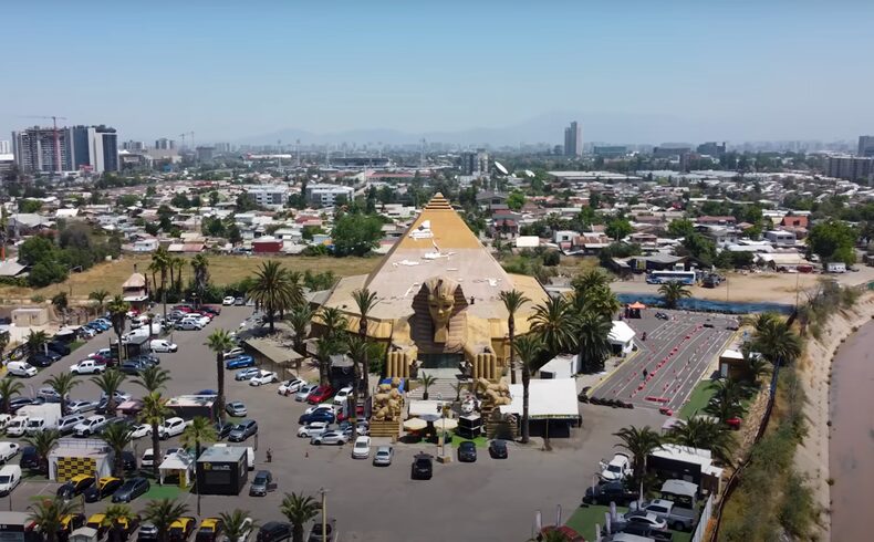 Russian influencer shows off Santiago's 'weirdest' buildings