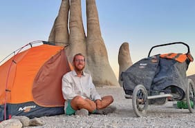 Todos los caminos llevan a Nicolo Guarrera, el italiano que recorre el mundo a pie