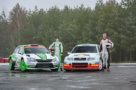 El emotivo duelo generacional entre los Rovanperä, a bordo de Skoda