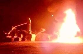 Al menos 12 máquinas destruidas deja ataque incendiario en Carahue