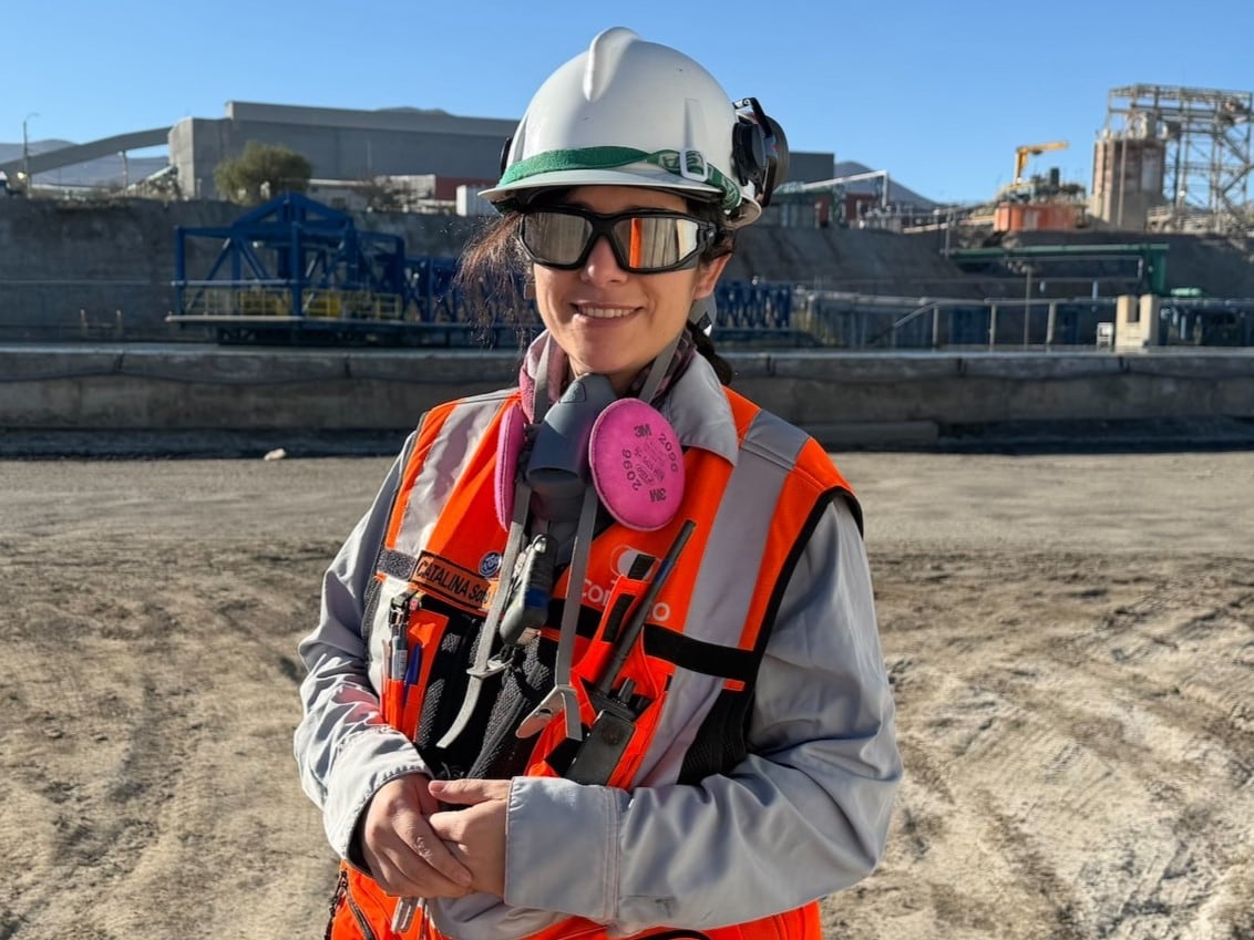 Catalina Soto, jefa de Control Metalúrgico de la División Salvador de Codelco.
