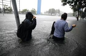 Las impactantes imágenes que deja un intenso temporal en Argentina