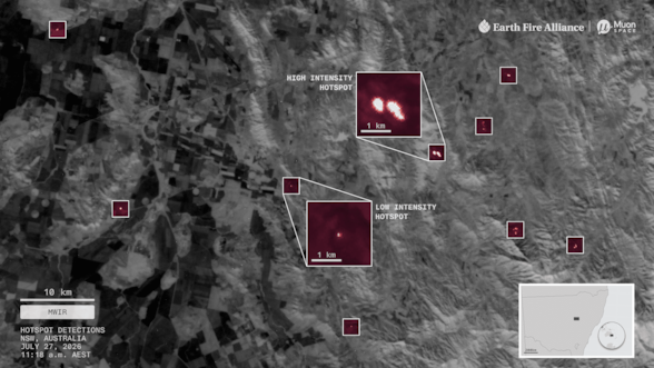 Cómo funciona FireSat, la constelación de satélites con IA diseñada para detectar y monitorear incendios forestales