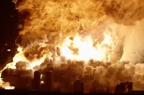La impactante explosión de un cohete Starship de Space X