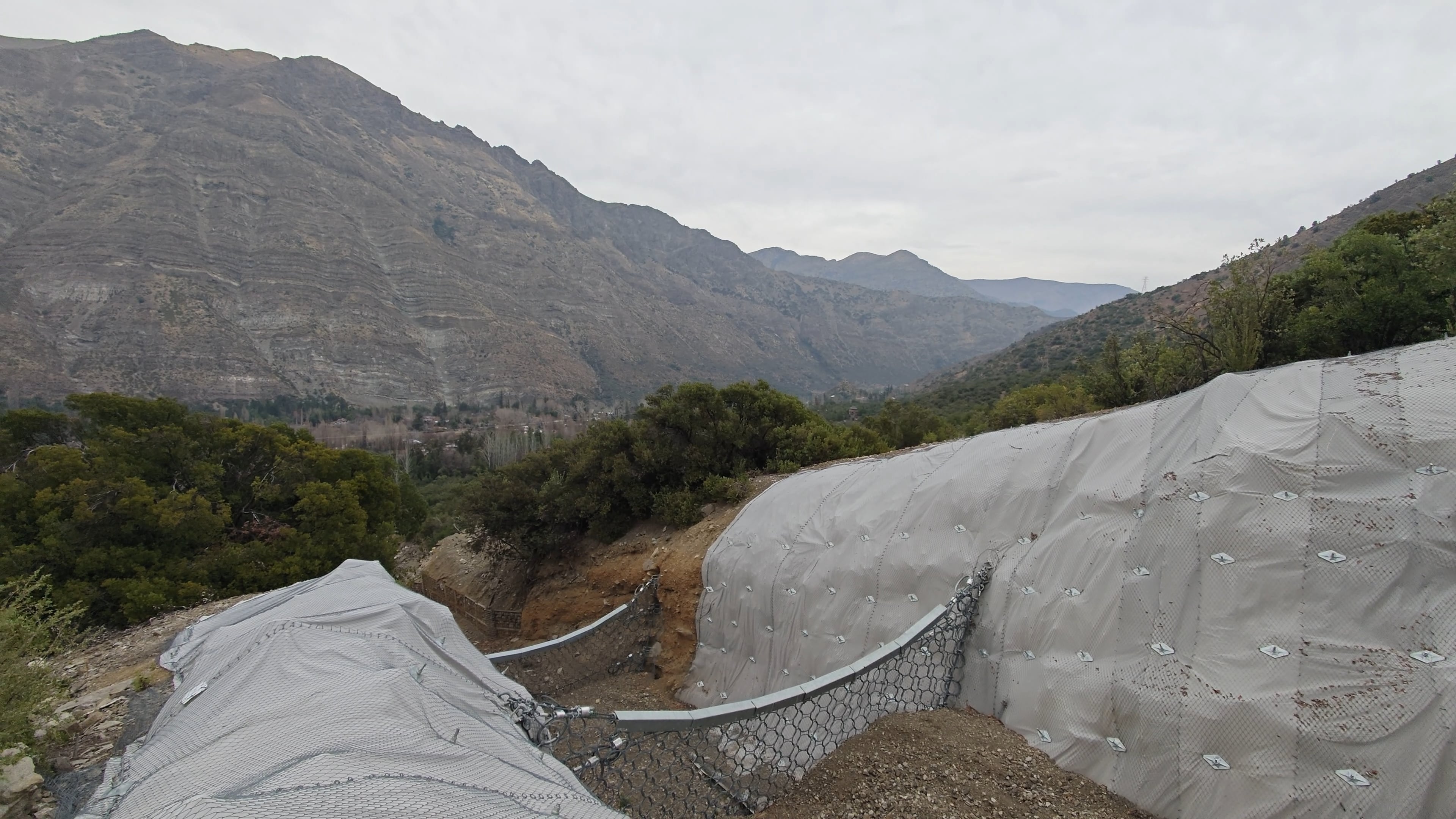 Así iba a ser el proyecto de mallas dinámicas que se desarrollaría en Las Condes (imagen de San José de Maipo).