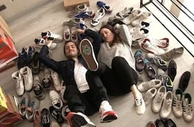 La incontrolable locura de esta pareja por juntar zapatillas