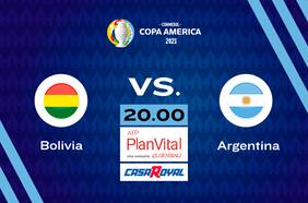 Bolivia vs. Argentina, 20.00 horas