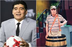 “Usted es mi ídolo, maestro”: el día que Diego Maradona entrevistó al Chavo del 8