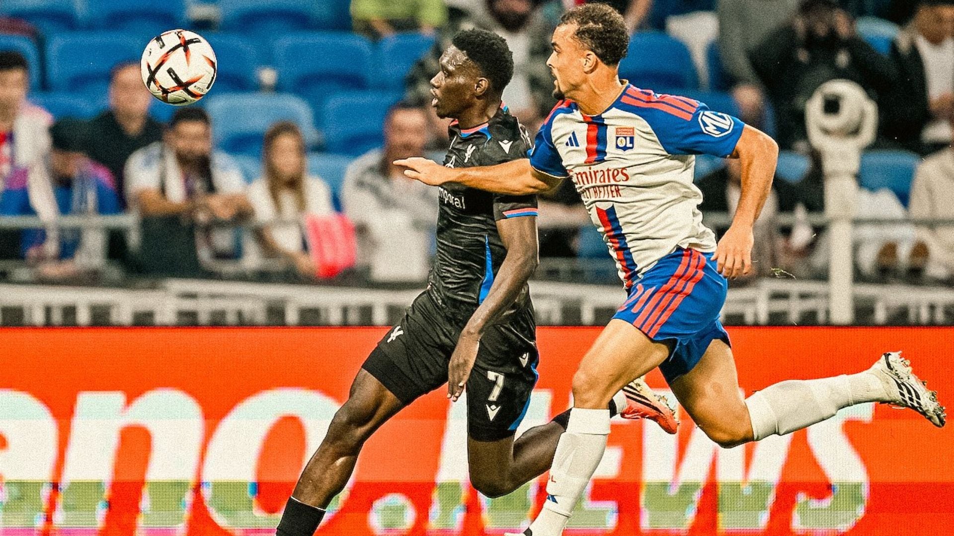 Con un activo Darío Osorio sobre el cierre: el Crystal Palace cae en su visita al Olympique de Lyon en Europa League