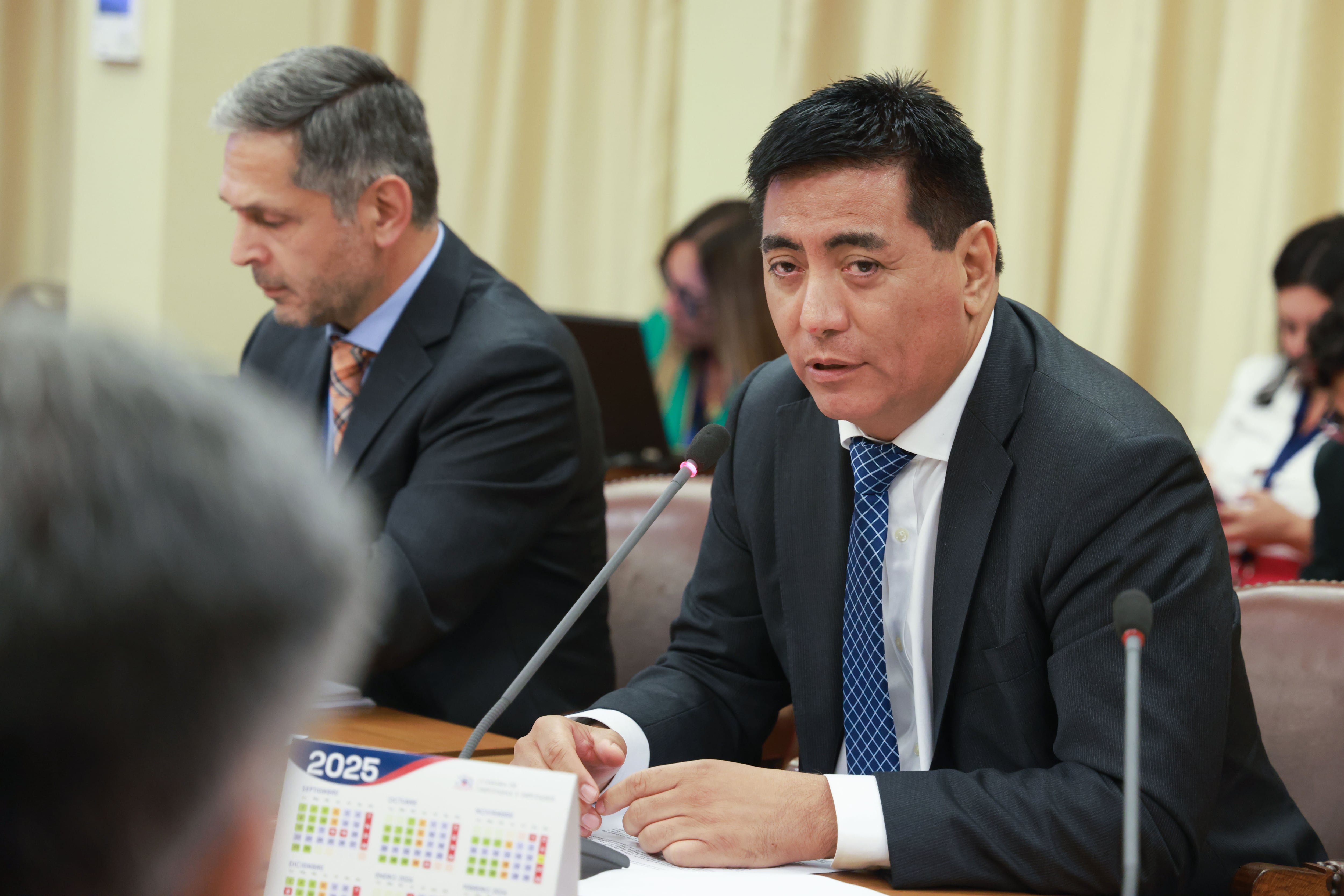 Diputado Enrique (ind.), como presidente de la comisión Defensa. Foto: Cámara de Diputados.