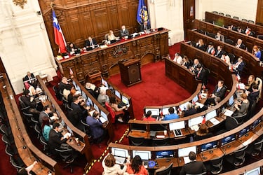 En su sesión 36 del pleno, el Consejo Constitucional vota la totalidad del texto de nueva propuesta de Constitución. La sesión fue realizada en la sala de sesiones de la Cámara de Diputados, sede Santiago.
