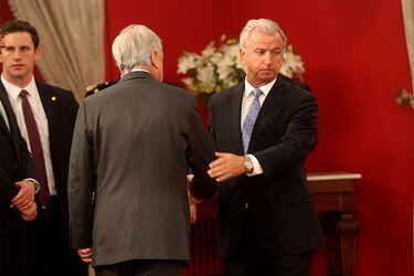 Piñera con Steven T. Mnuchin