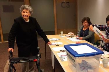 Chilena voto en Estocolmo