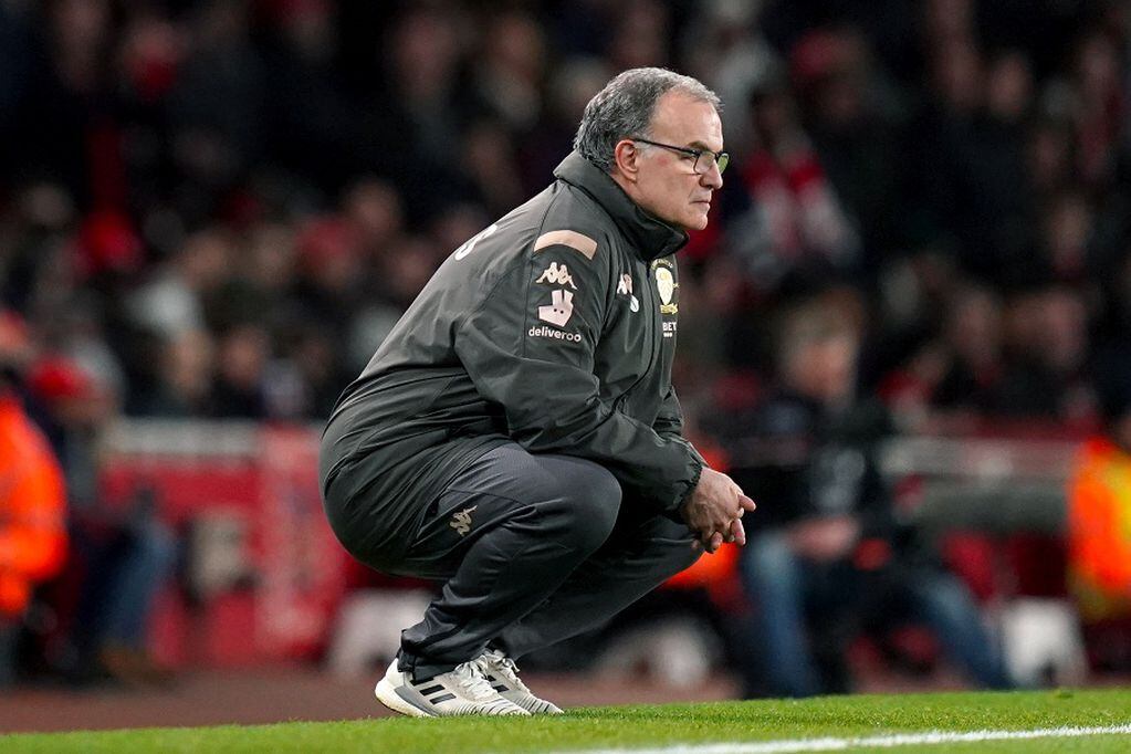 06 January 2020, England, London: Leeds United manager Marcelo Bielsa pictured on the touchline during the English FA Cup third round soccer match between Arsenal and Leeds United at the Emirates stadium. Photo: John Walton/PA Wire/dpa
