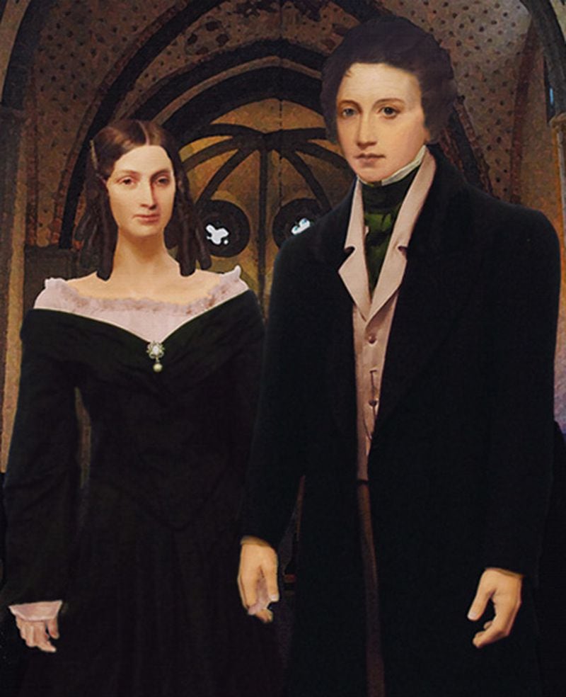 Mary y Percy Shelley
