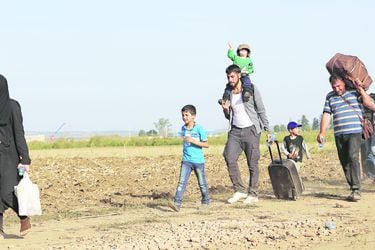 refugiados y migrantes sirios