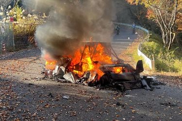 Impactante incendio dejó en cenizas el auto de rally de Dani Sordo en el WRC