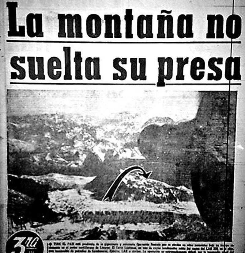 The cover of La Tercera with the tragedy of the plane that carried part of the Green Cross delegation.