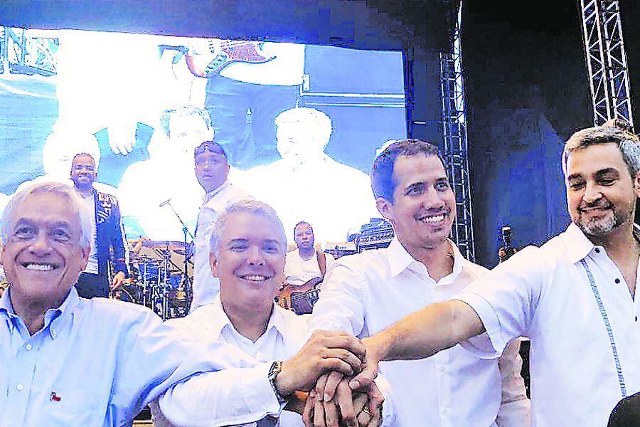 CÚCUTA: Sebastián Piñera participa en el concierto Venezuela Aid Live