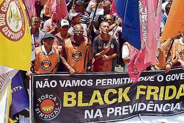 Protesta contra la reforma provisional (Brasil)