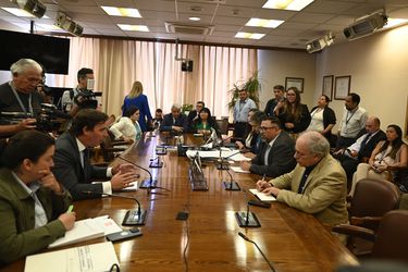 Víctor Pino asume la presidencia de la comisión revisora de la acusación constitucional de la Cámara de Diputados en contra del ministro Carlos Montes, en el Congreso Nacional, en Valparaíso.