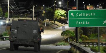 TEMUCO: Cortan acceso a Ercilla durante la noche