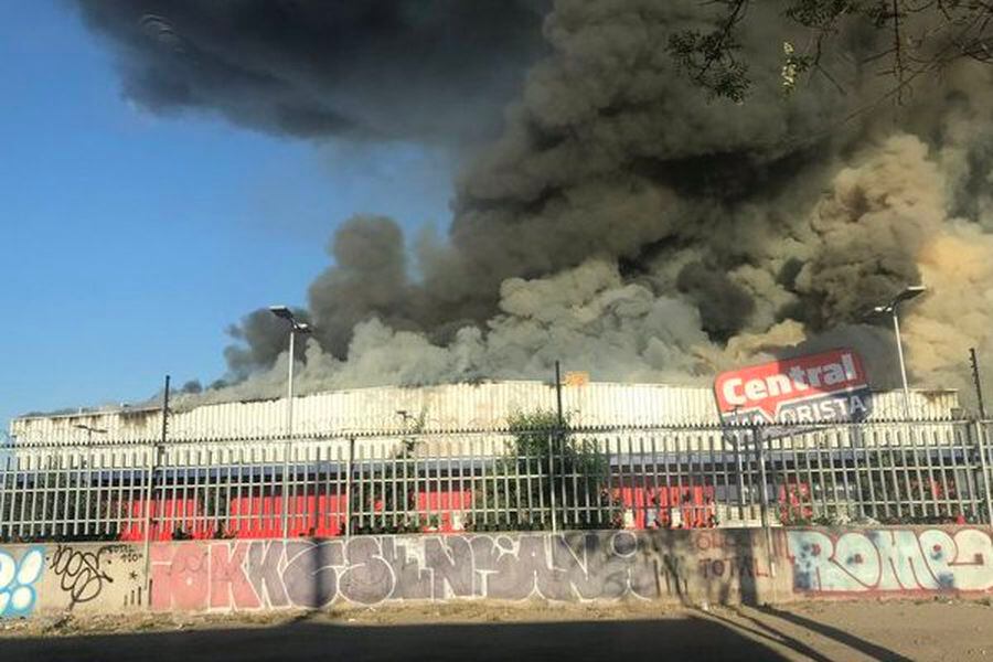 Incendio en San Bernardo