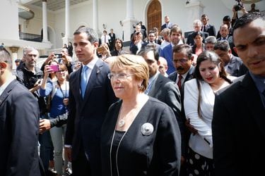 Michelle Bachelet se reune con Juan Guaido