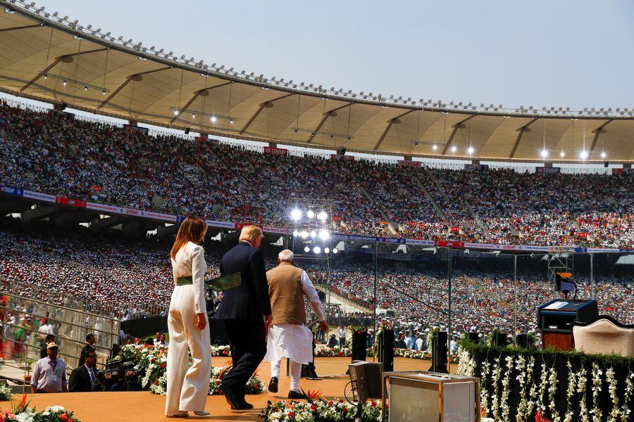 U.S. President Donald Trump and first lady Melania Trump tour India