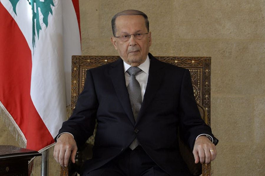 Michel Aoun, presidente de Líbano