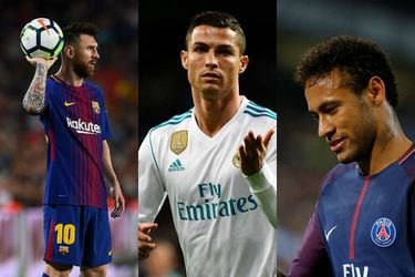 Lionel Messi, Cristiano Ronaldo, Neymar