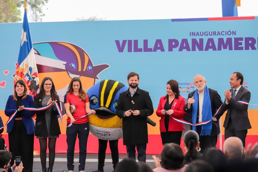 El Presidente Boric lideró la inauguración de la Villa Panamericana.