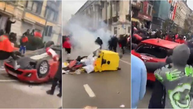 Disturbios en Bélgica