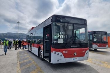 Así son los buses eléctricos de Foton que llegaron a Chile 