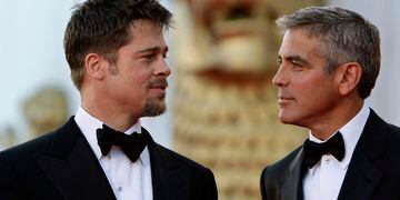 George Clooney y Brad Pitt