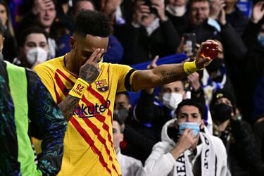 Con una esfera del dragón y la teletransportación: la historia detrás de la curiosa celebración de Aubameyang en la goleada del Barcelona al Real Madrid